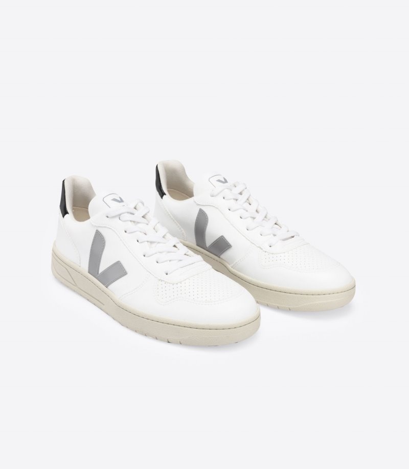 Veja V-10 CWL Sneakers Dames Wit Grijs Zwart | B8G53I