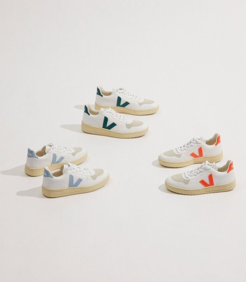 Veja V-10 CWL Sneakers Dames Wit Groen | 5AXK2W