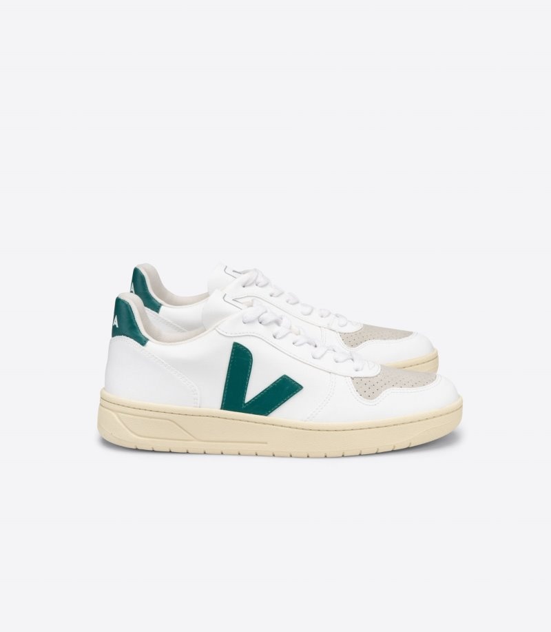 Veja V-10 CWL Sneakers Dames Wit Groen | 5AXK2W