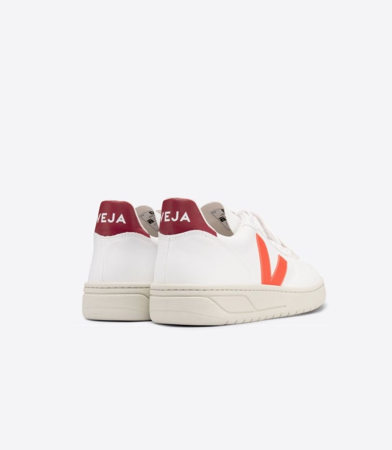 Veja V-10 CWL Sneakers Dames Wit Oranje | DY0HDL