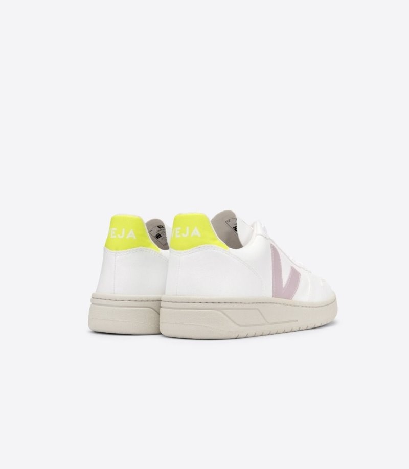 Veja V-10 CWL Sneakers Dames Wit Paars | EJ2XB2