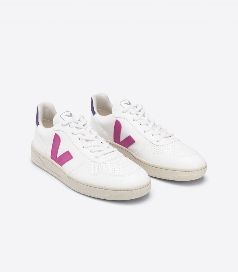 Veja V-10 CWL Sneakers Dames Wit Paars | R2NA1Q