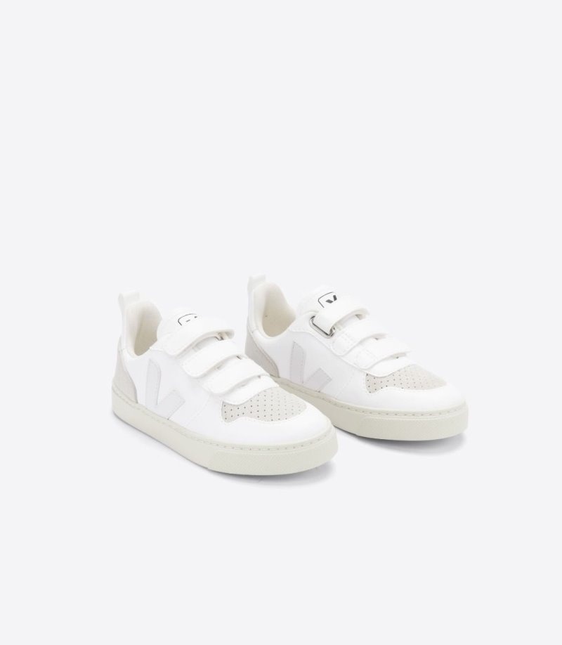 Veja V-10 CWL Sneakers Kinderen Wit Beige | CJX-4238