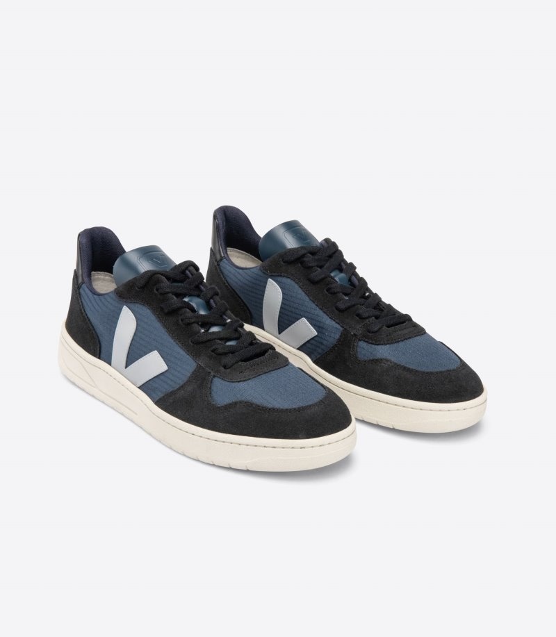 Veja V-10 Ripstop Sneakers Dames Donkergrijs Blauw | LCVJH3