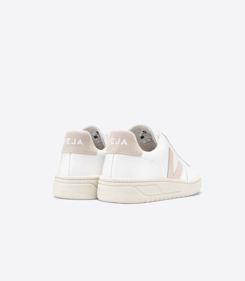 Veja V-12 Leren Sneakers Heren Wit Beige | CQTQAD