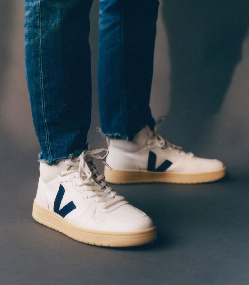 Veja V-15 CWL Sneakers Dames Wit Diepblauw | LWAIUI