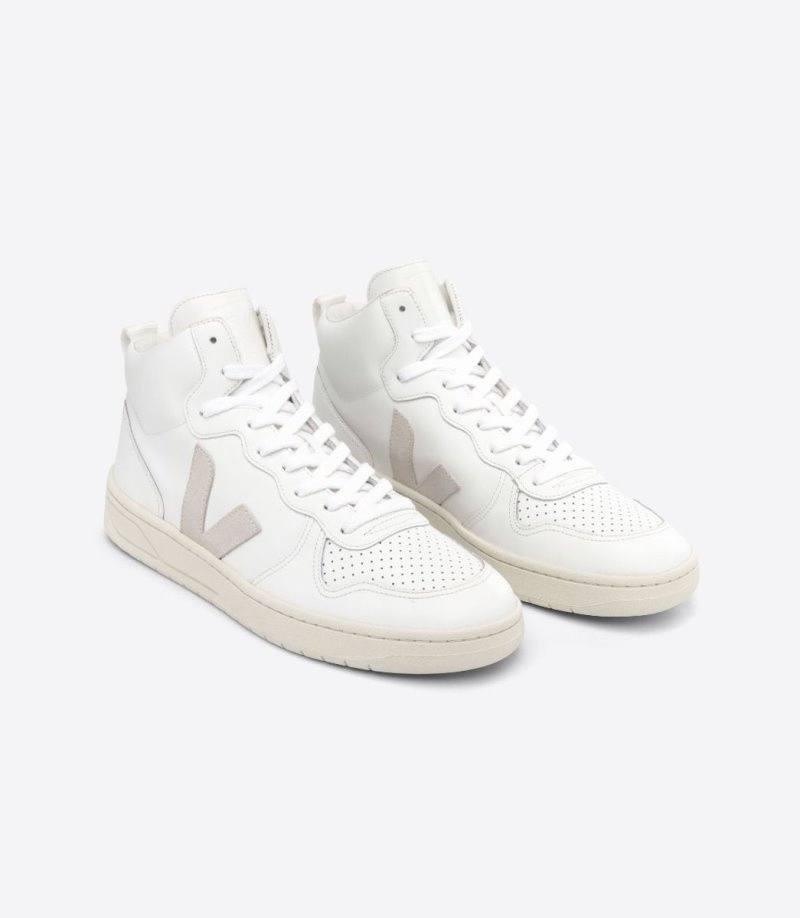 Veja V-15 Leren Sneakers Dames Wit | 3FVGSS