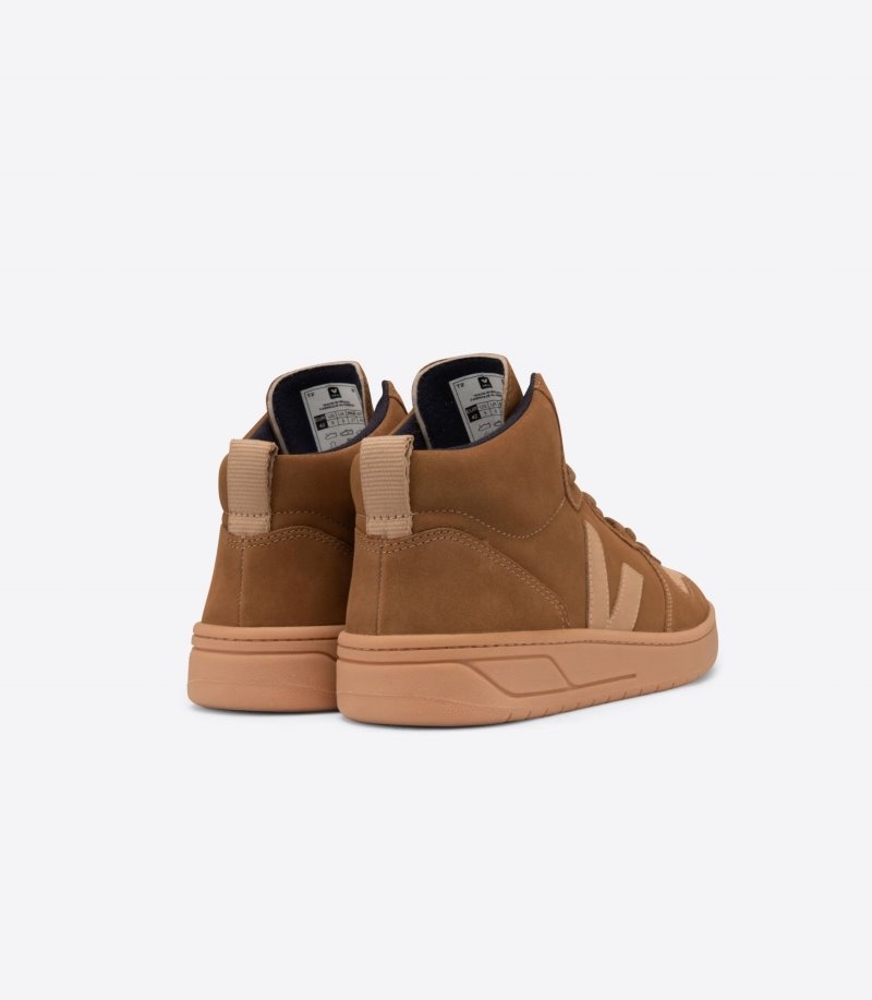 Veja V-15 Nubuck Sneakers Dames Bruin | 615DY5