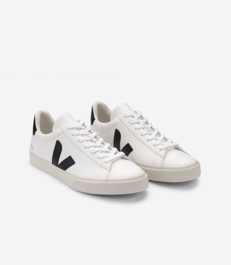 Veja Vstore Campo Sneakers Dames Wit Zwart | 75M1N8