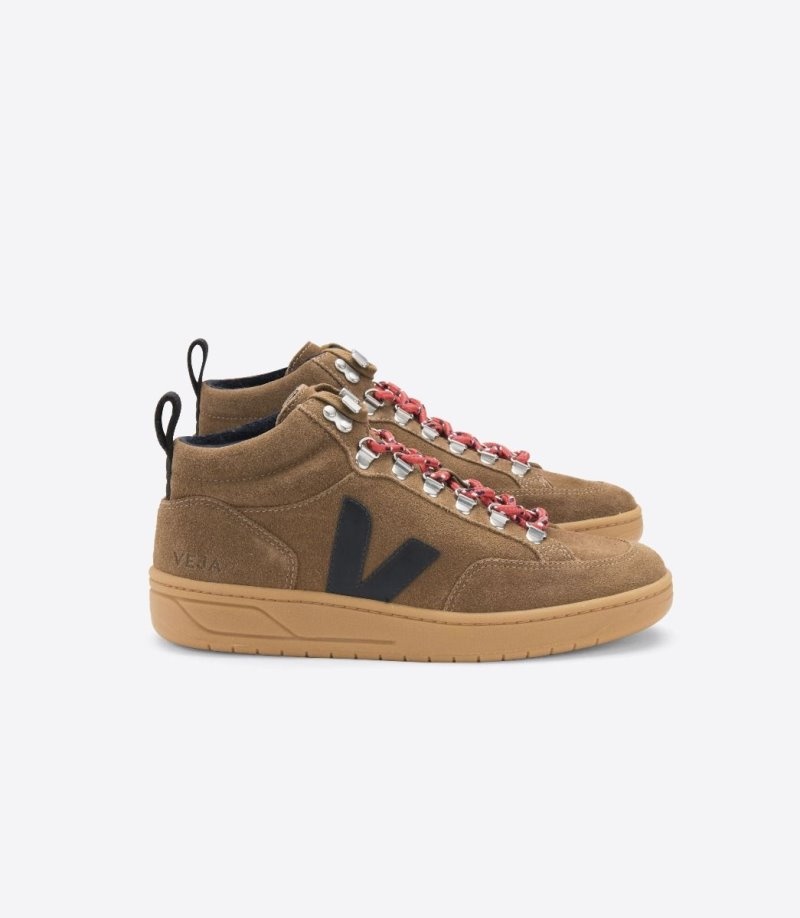 Veja Vstore Roraima Suede Sneakers Heren Bruin Zwart Rood | 2PYO1T